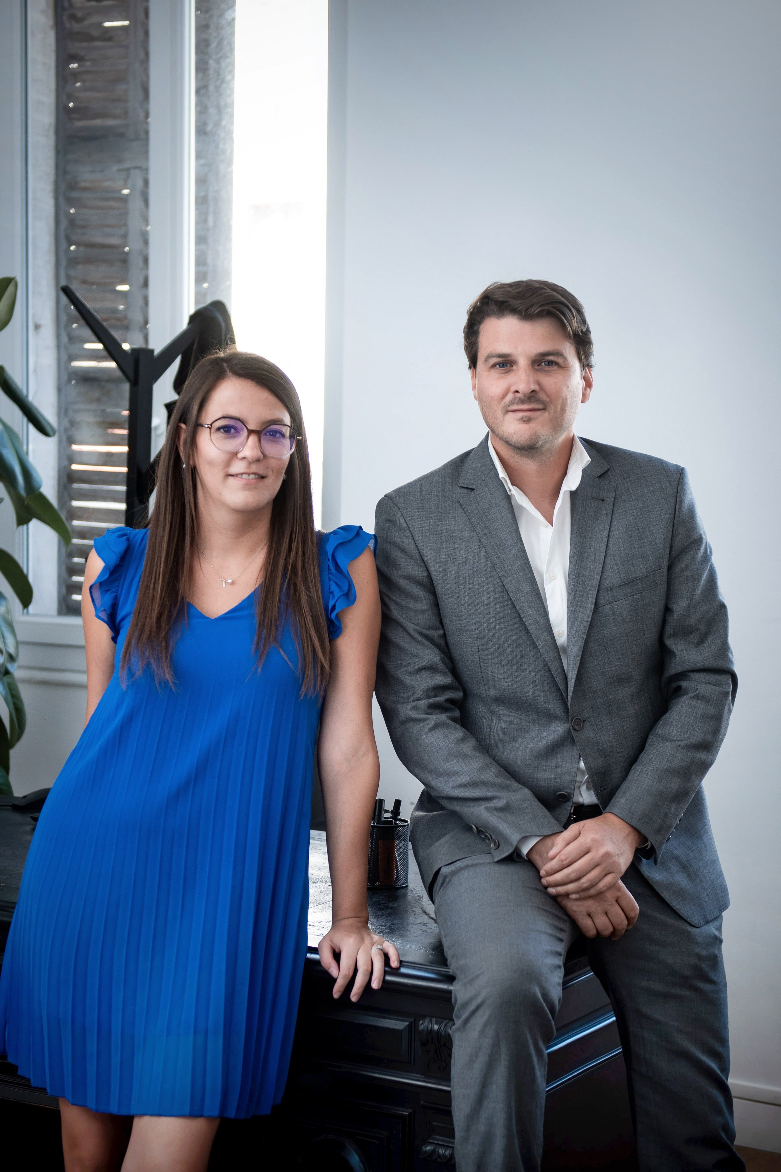 Maître Audrey Porru et Maître Nicolas Jockey dans le cabinet Virage Avocats